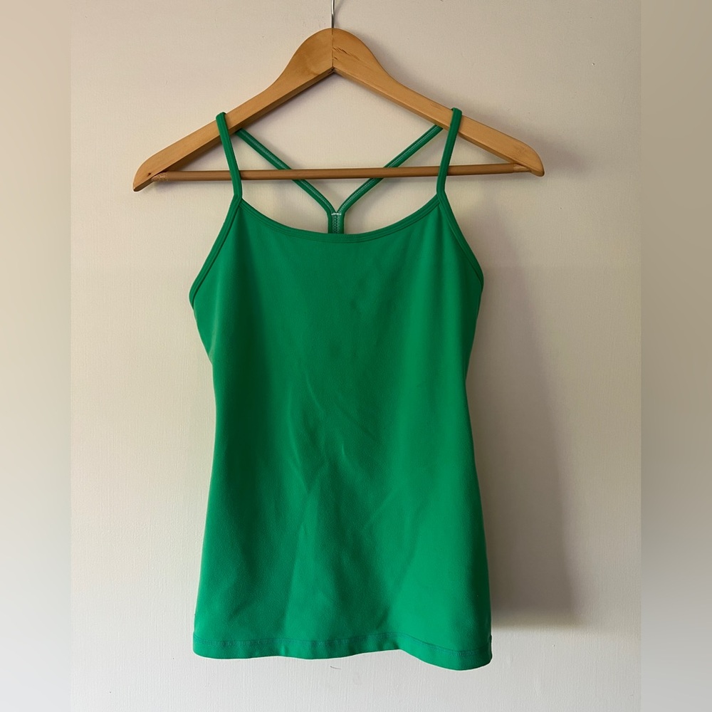 Lululemon Athletica Green Fitted Backless Camisole